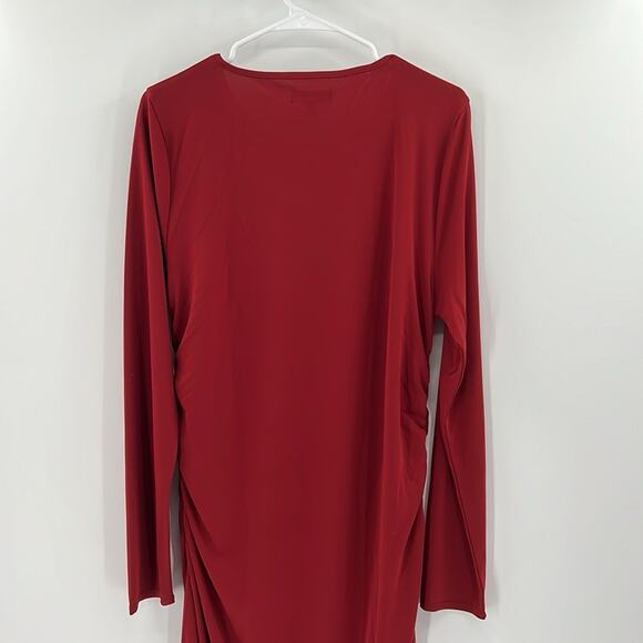 J. Crew Women's Long-sleeve dress in jersey crepe - Red - XL - New with tags - Picture 6 of 7